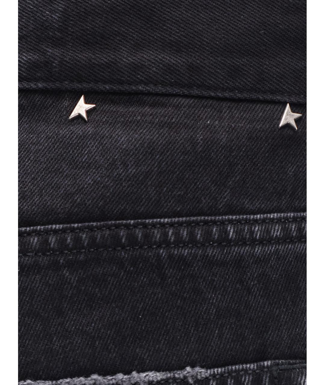 GOLDEN GOOSE DELUXE BRAND Черные хлопковые прямые джинсы, фото 3