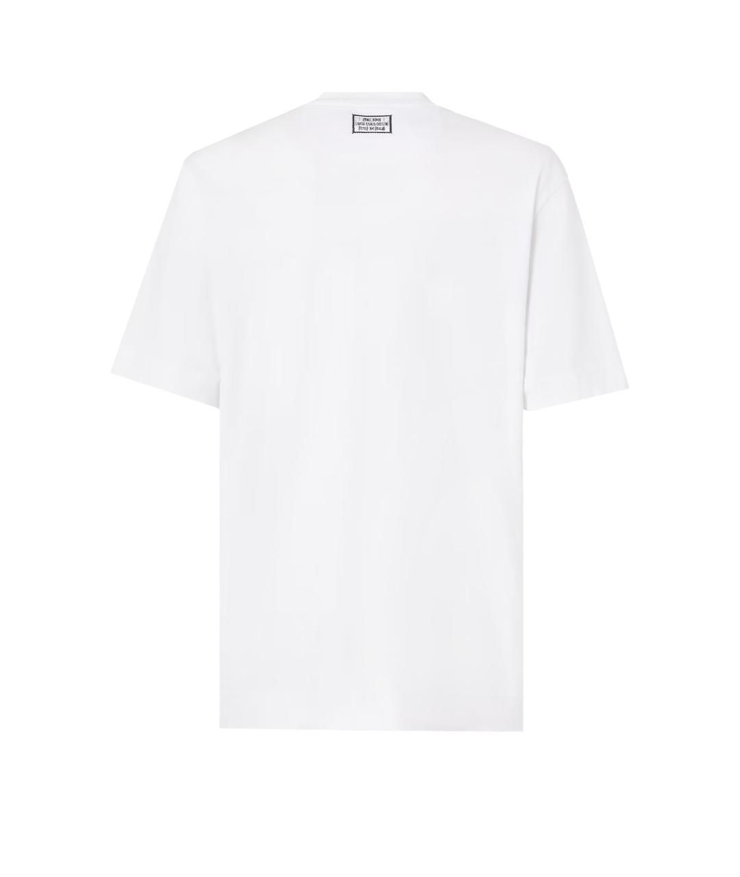 FENDI Белая хлопковая футболка, фото 2