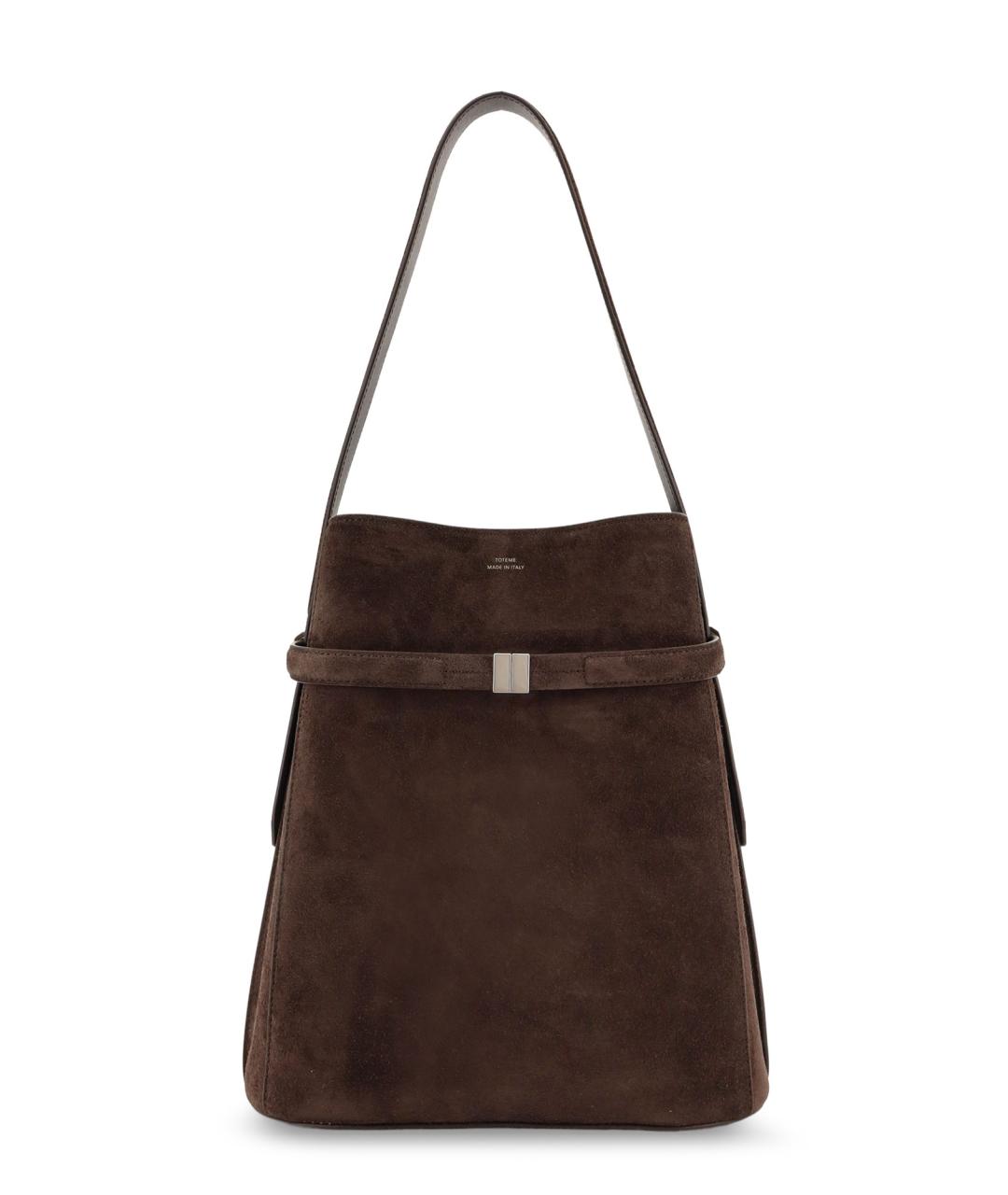 TOTEME Коричневая замшевая сумка через плечо, фото 1