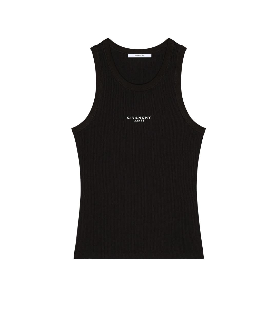 GIVENCHY Черная хлопковая майка, фото 1