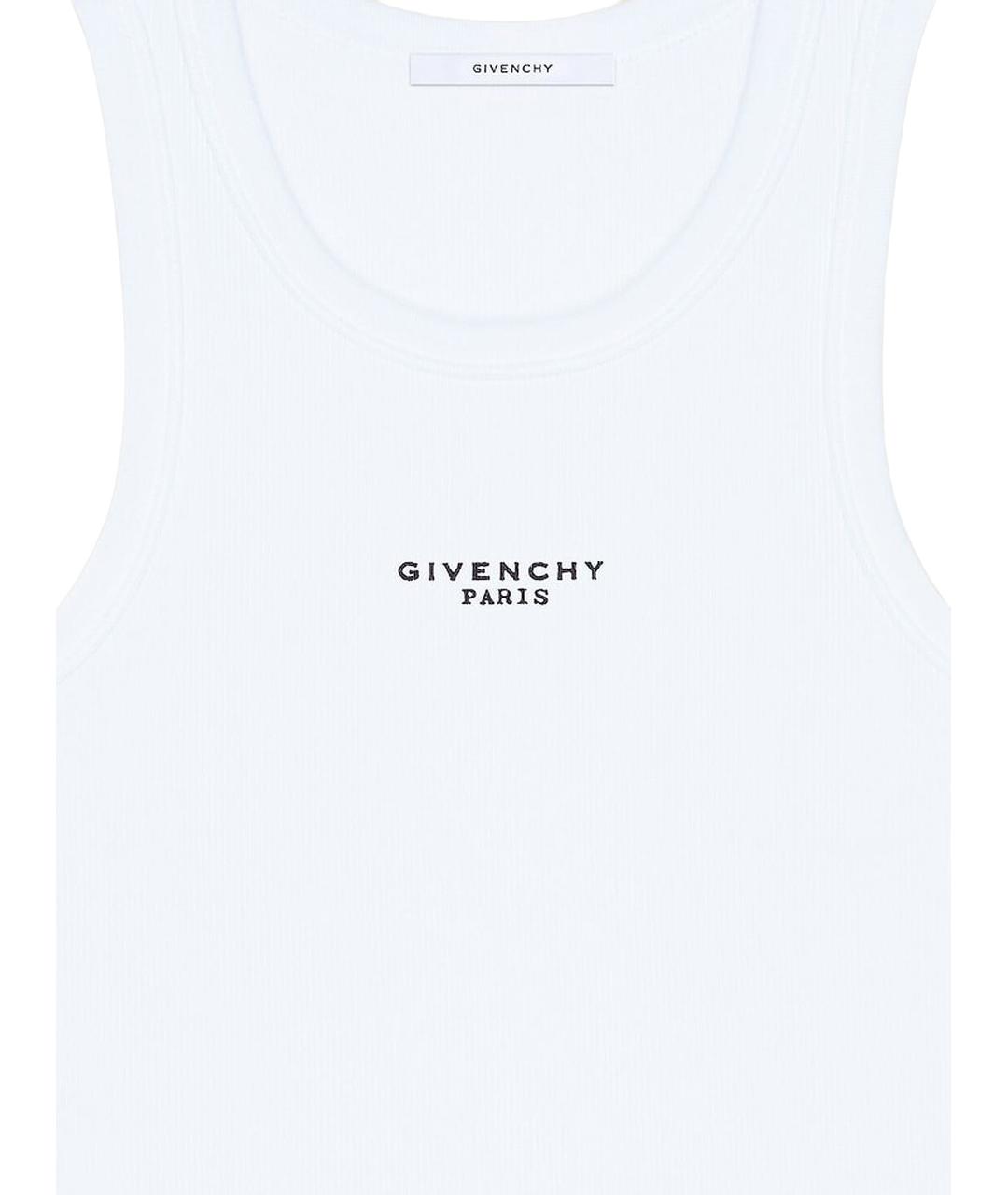 GIVENCHY Белая хлопковая майка, фото 3