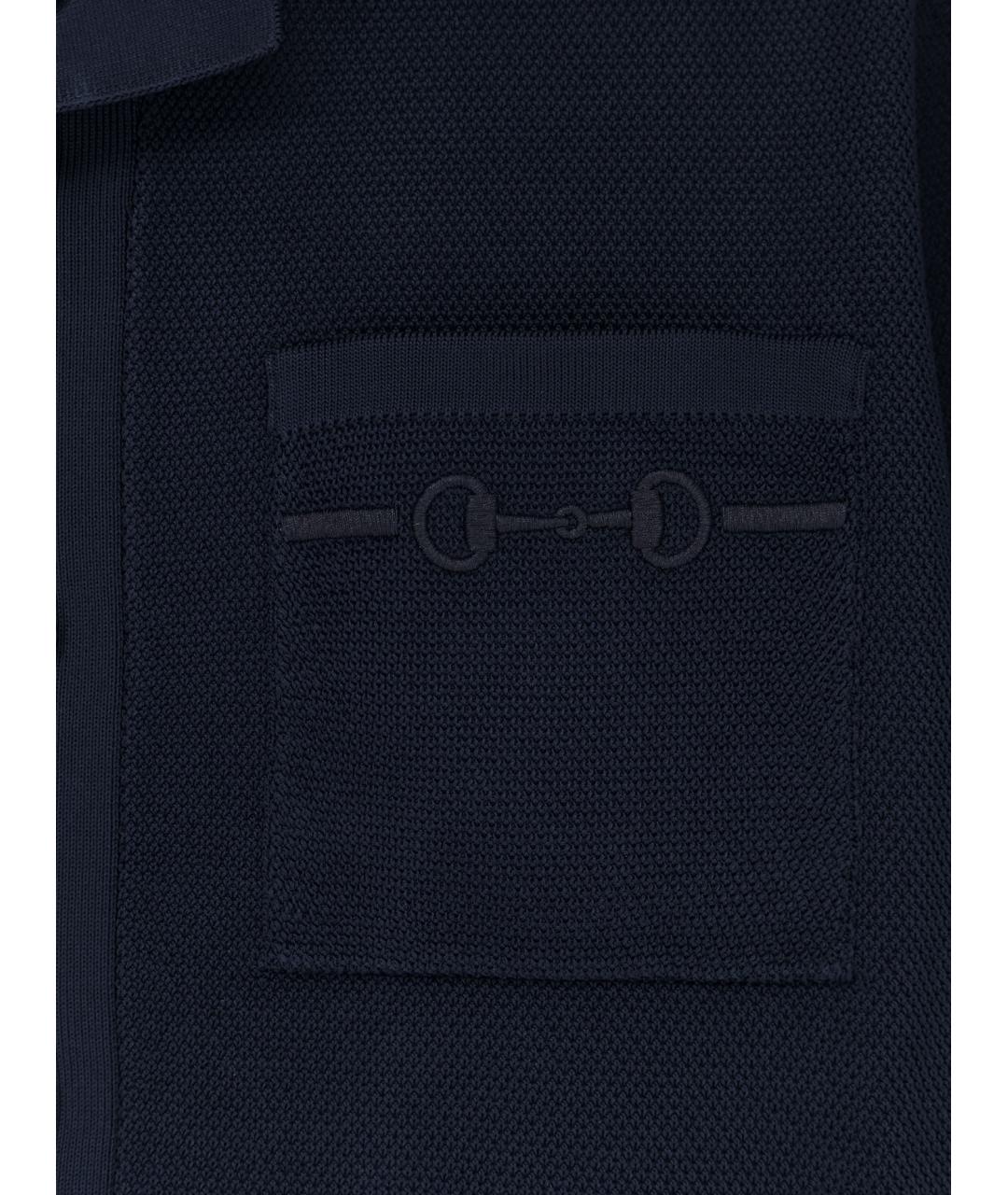 GUCCI Темно-синяя кэжуал рубашка, фото 3