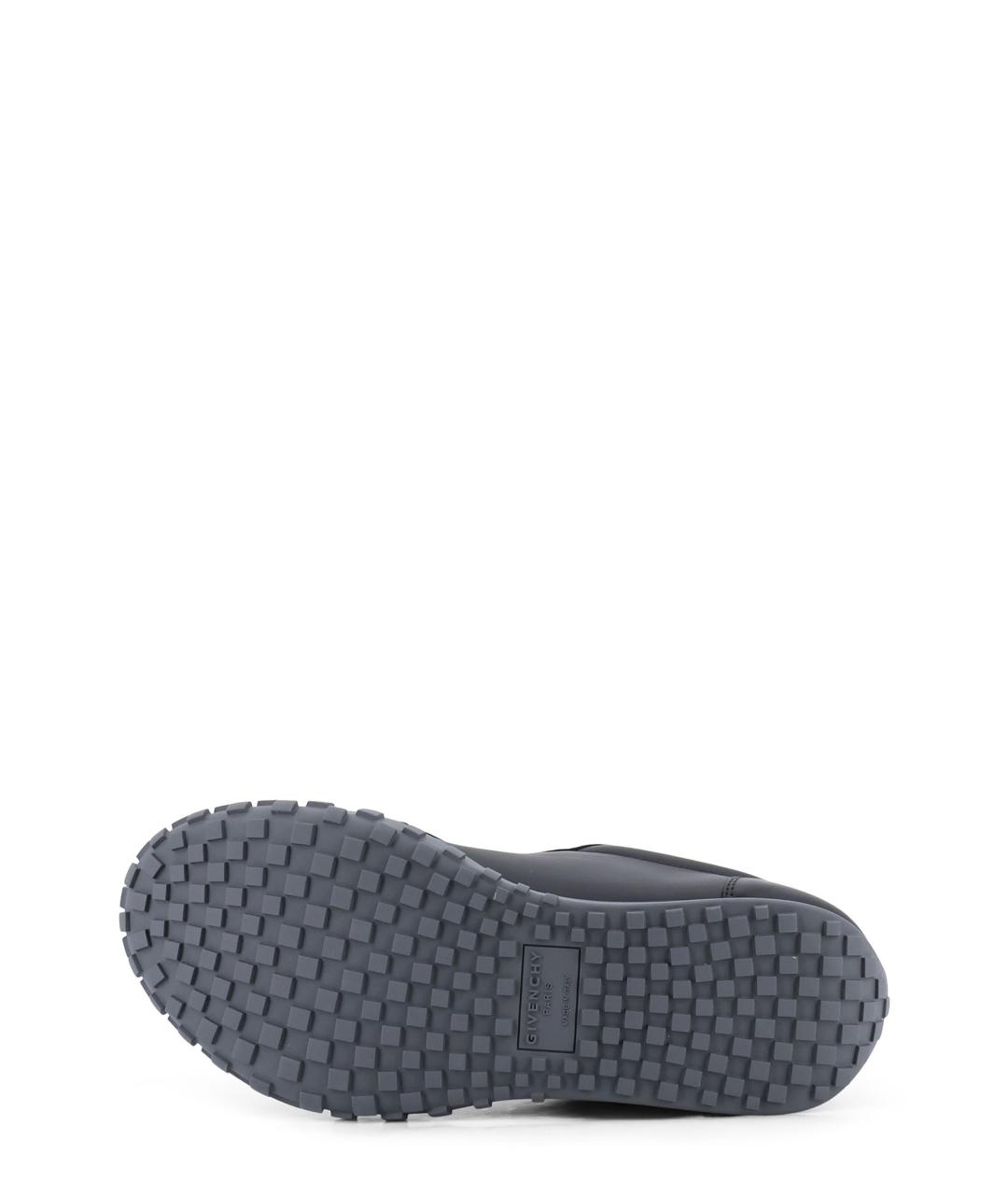 GIVENCHY Черные кожаные низкие кроссовки / кеды, фото 4