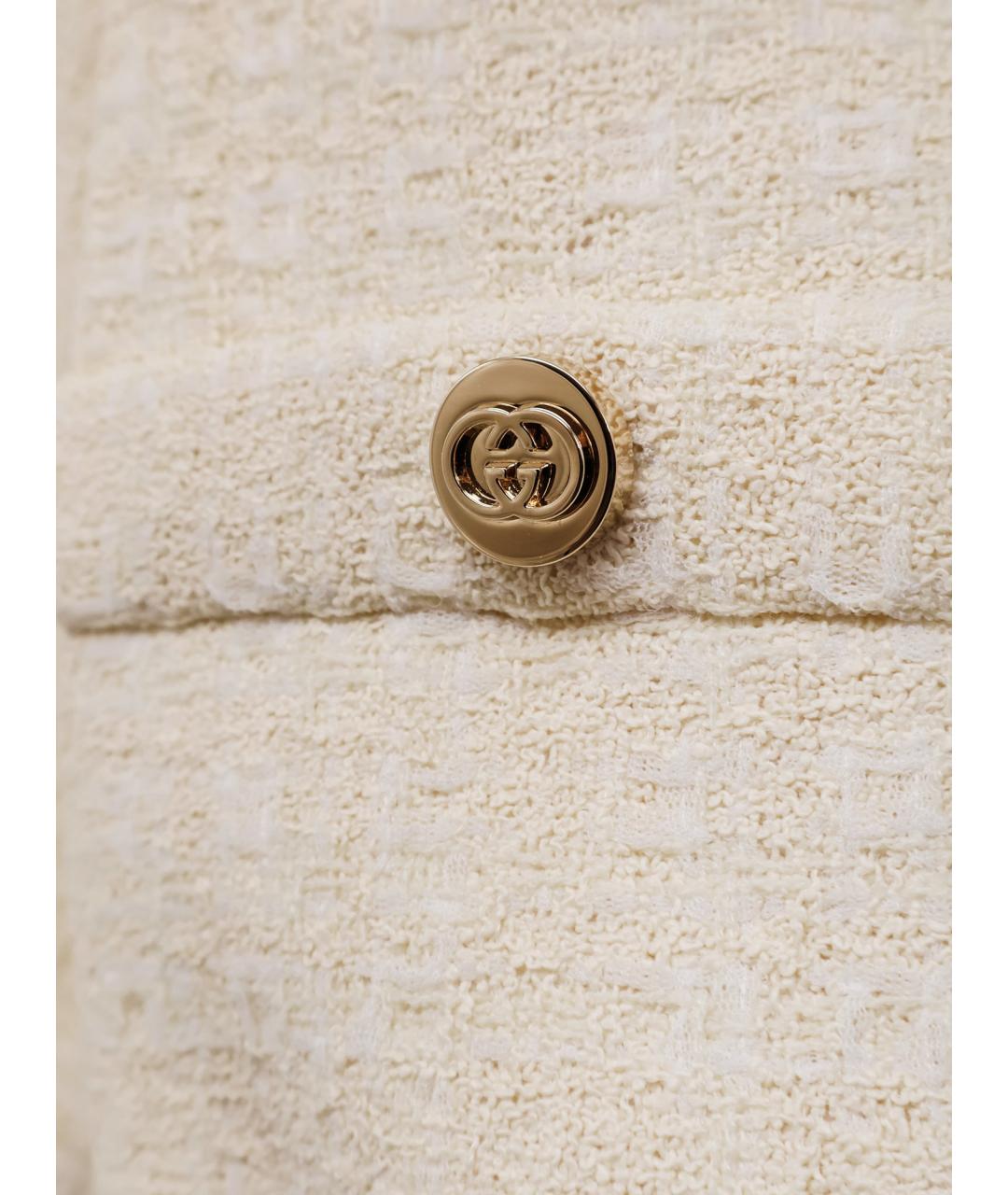 GUCCI Бежевая хлопковая куртка, фото 3