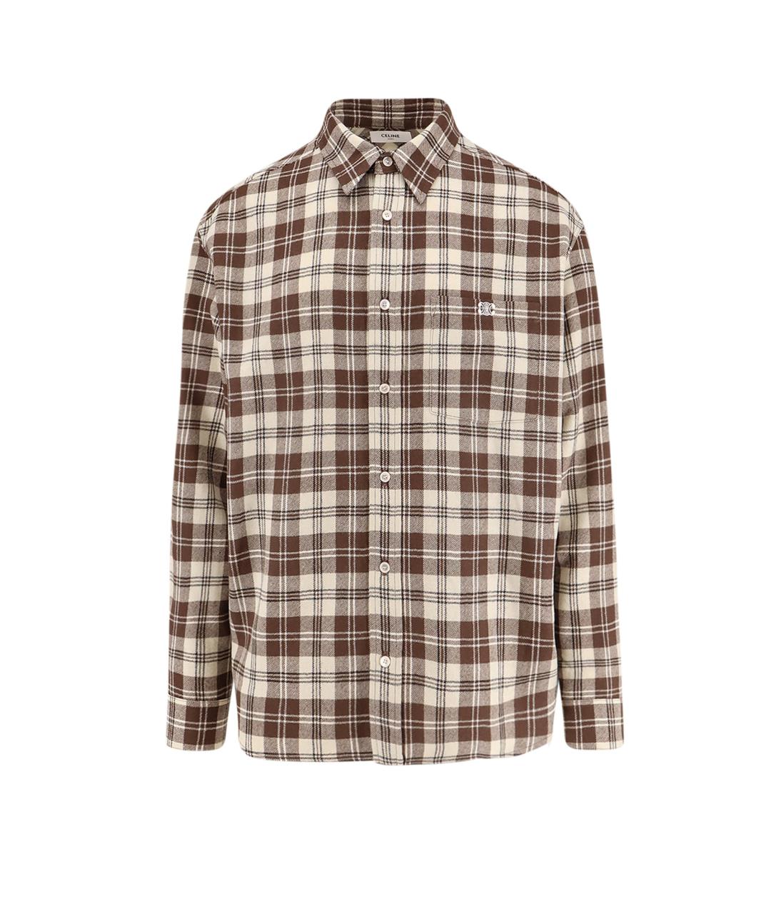 CELINE Мульти шерстяная кэжуал рубашка, фото 1