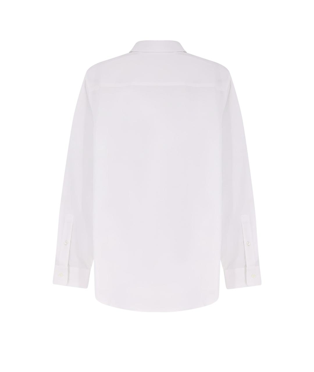 BURBERRY Белая хлопковая классическая рубашка, фото 2