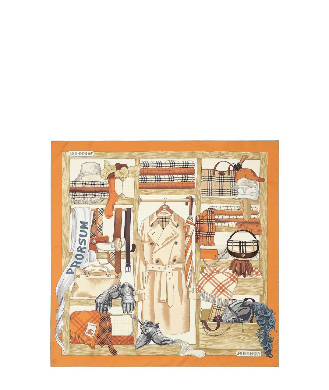 BURBERRY Мульти шелковый платок, фото 1