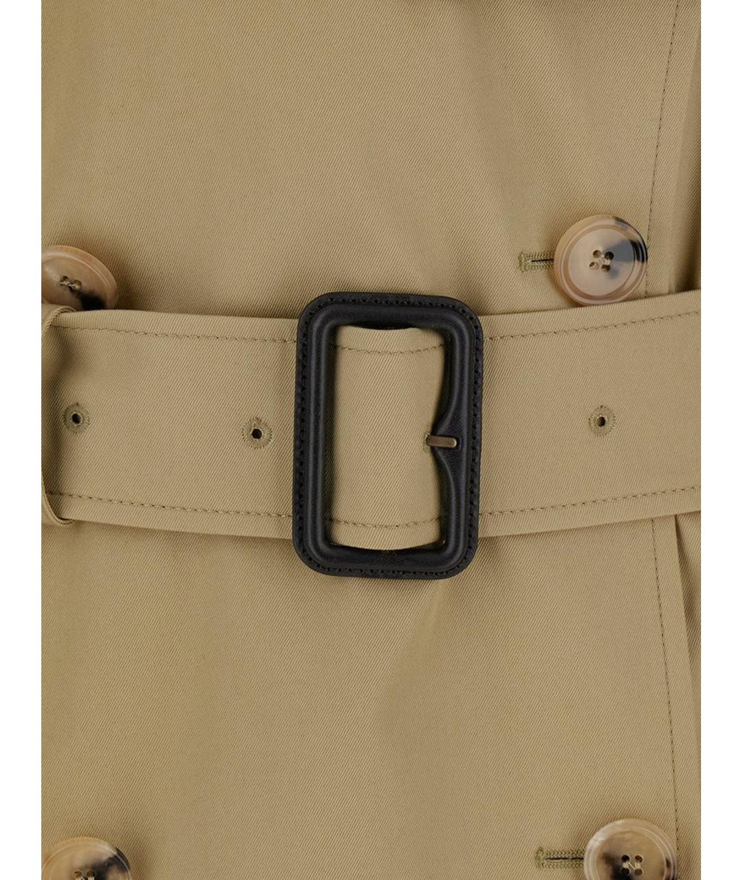 BURBERRY Бежевый хлопковый тренч/плащ, фото 3