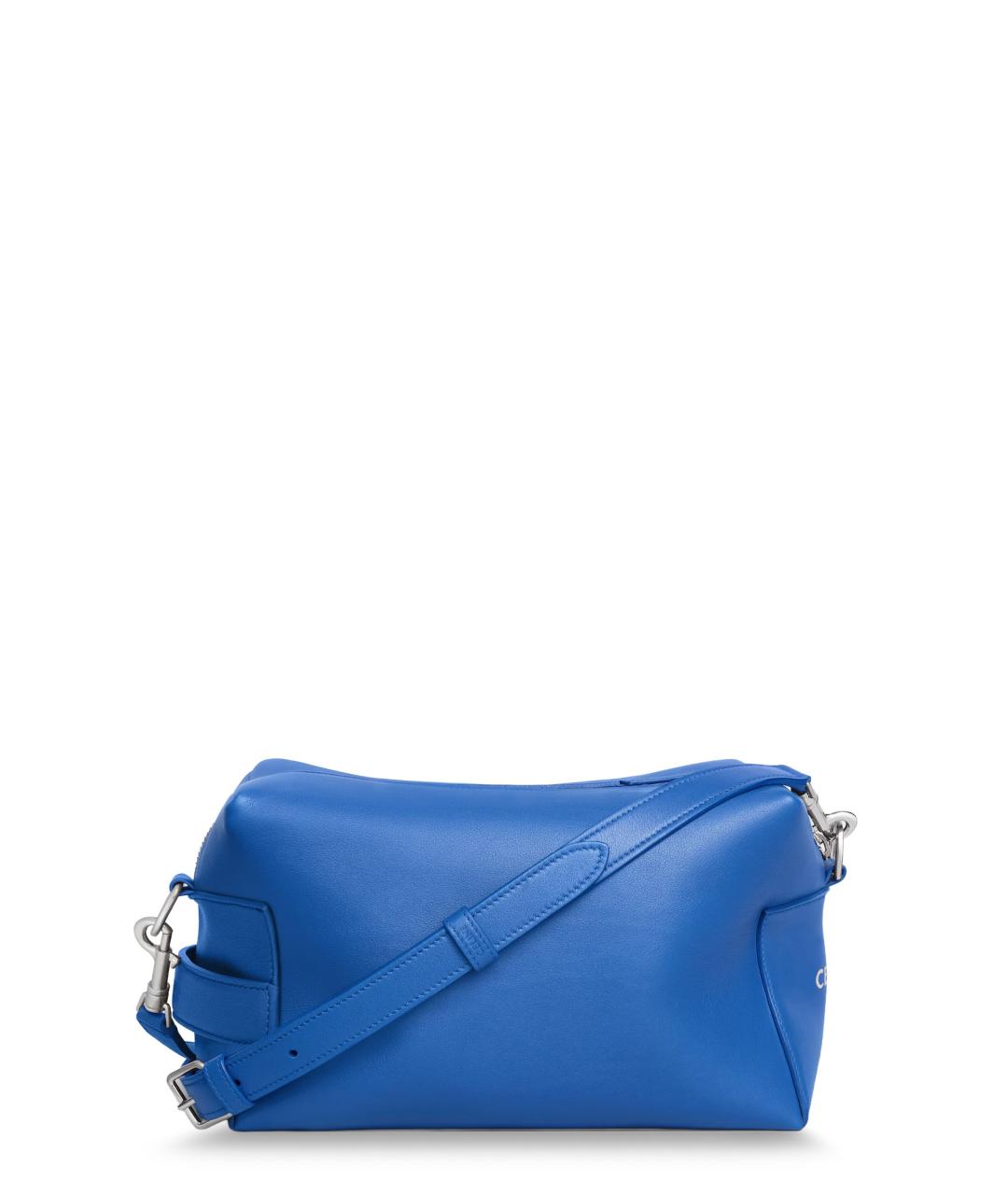 CELINE Синяя кожаная сумка на плечо, фото 2