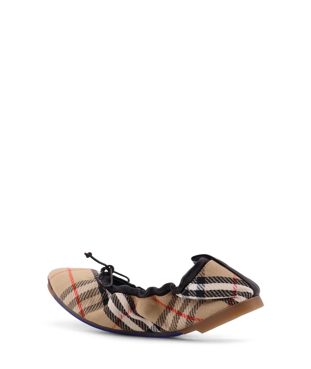 BURBERRY Бежевые балетки, фото 3