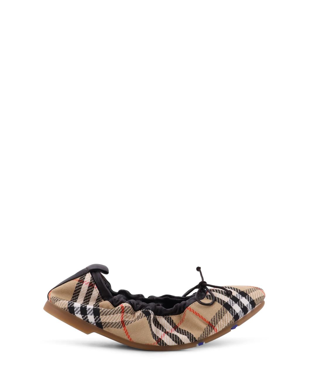 BURBERRY Бежевые балетки, фото 1