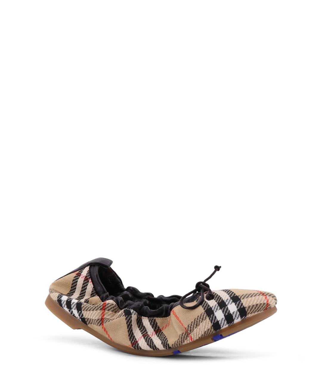 BURBERRY Бежевые балетки, фото 2