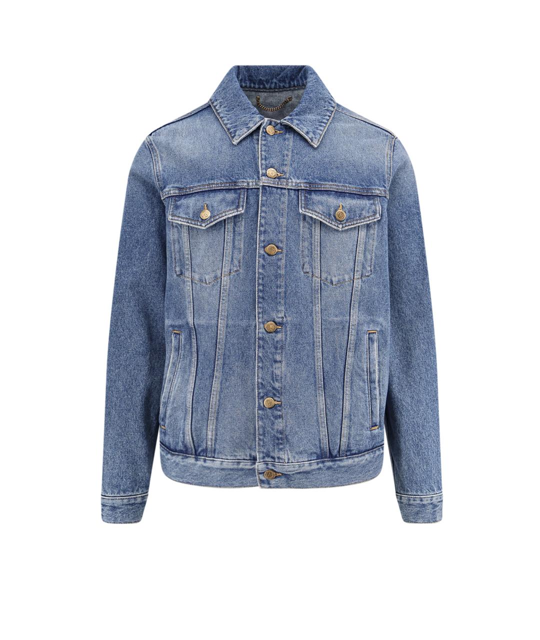 GOLDEN GOOSE DELUXE BRAND Голубая хлопковая куртка, фото 1