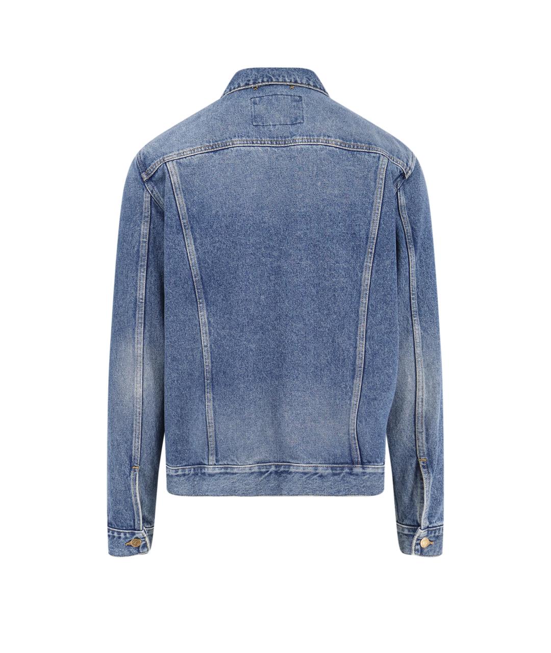 GOLDEN GOOSE DELUXE BRAND Голубая хлопковая куртка, фото 2