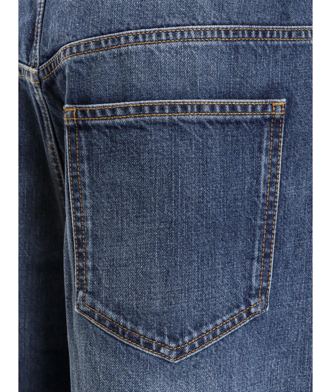 GIVENCHY Синие хлопковые прямые джинсы, фото 3