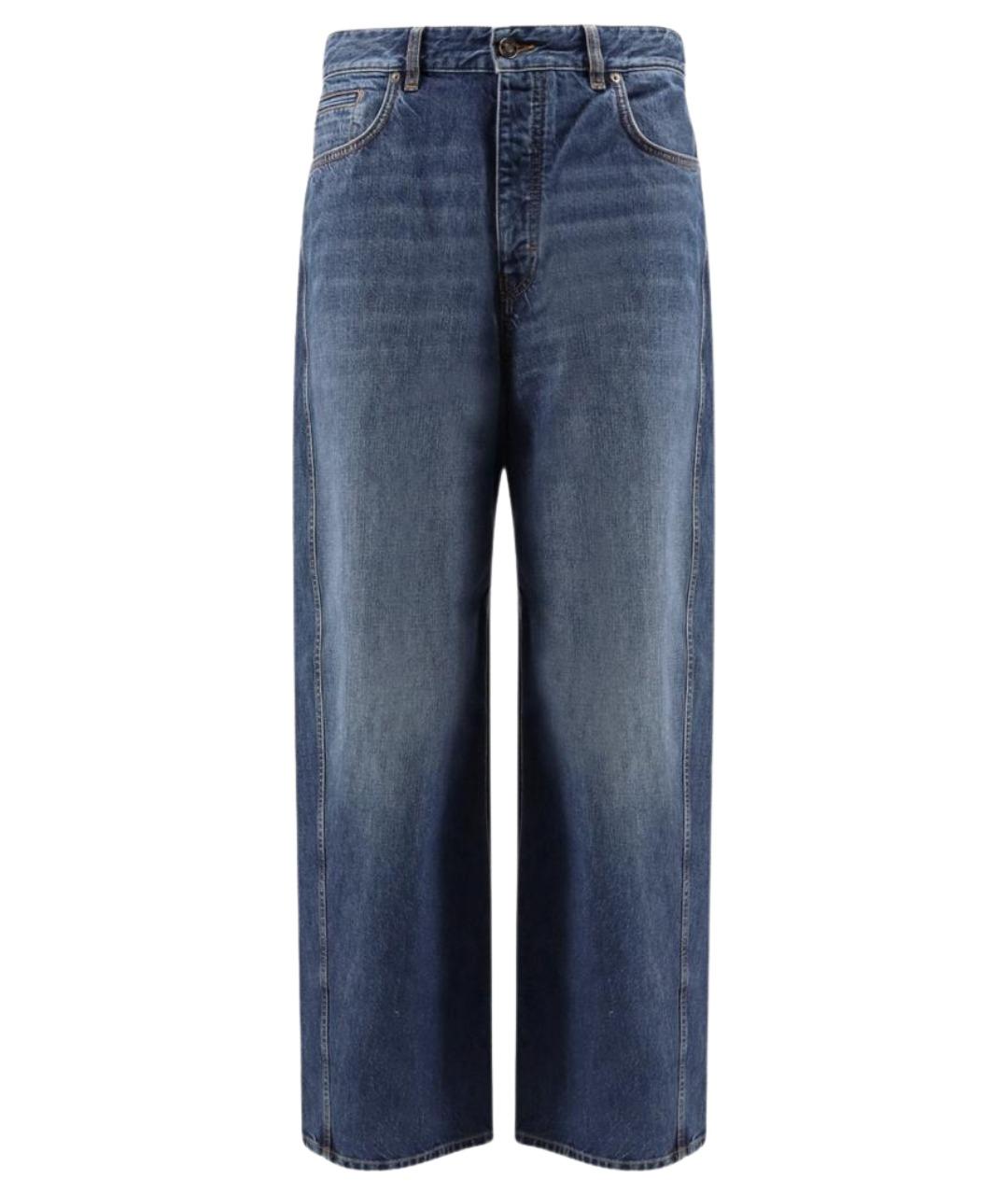 GIVENCHY Синие хлопковые прямые джинсы, фото 1