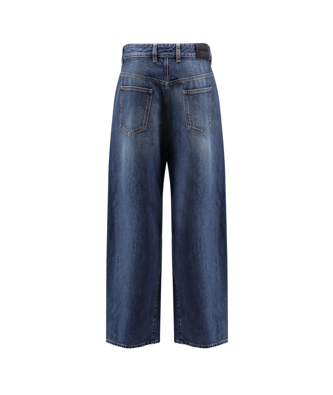 GIVENCHY Синие хлопковые прямые джинсы, фото 2