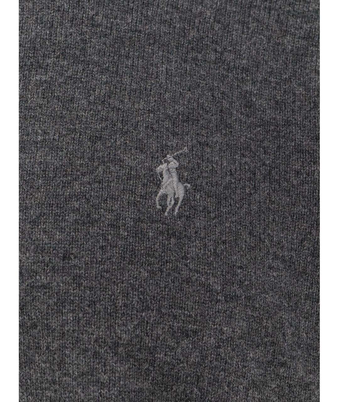POLO RALPH LAUREN Серый шерстяной джемпер / свитер, фото 3