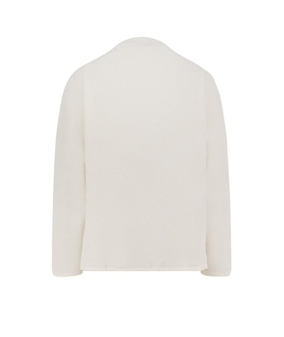 CHRISTIAN DIOR Белый хлопковый джемпер / свитер, фото 2