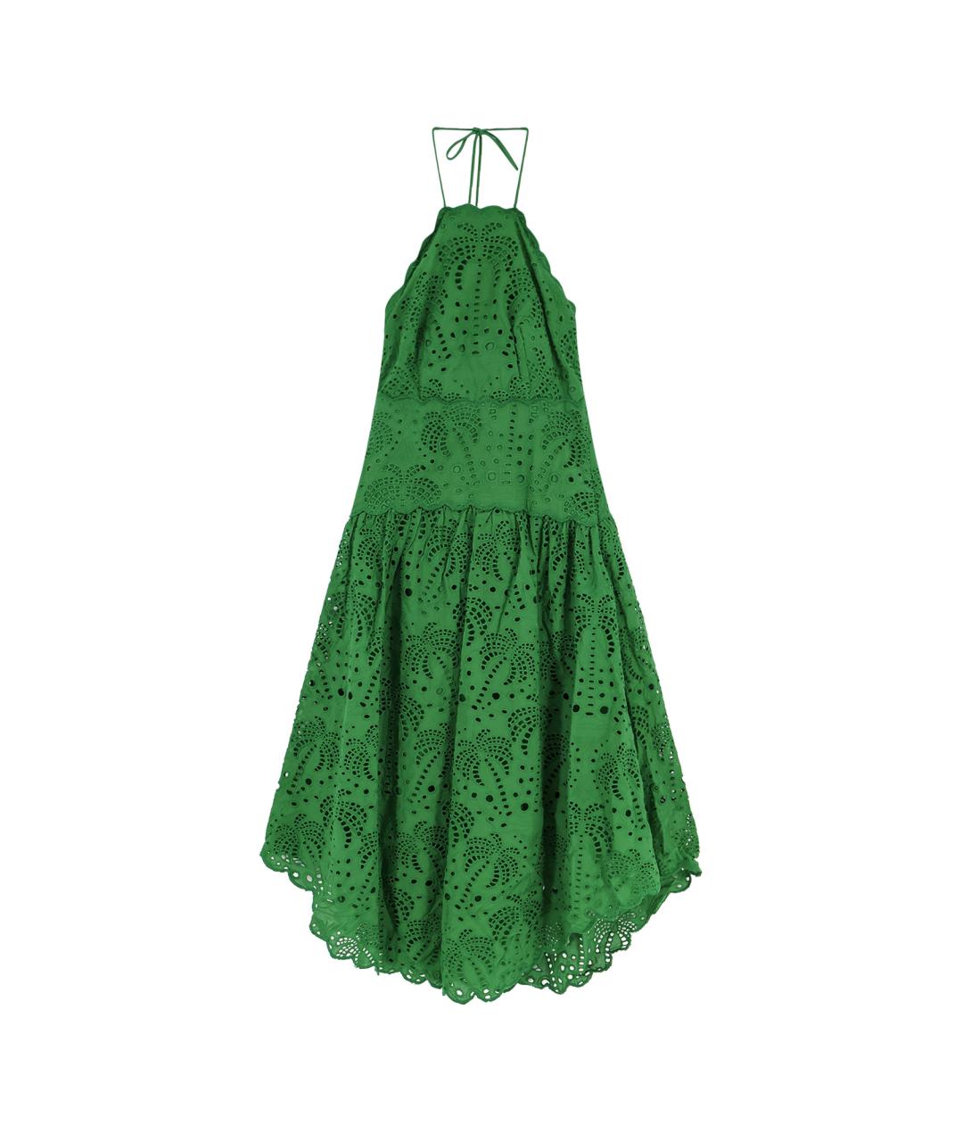 FARM RIO Зеленые хлопковое повседневное платье, фото 1