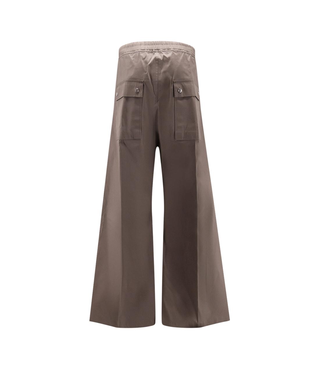 RICK OWENS Бежевые хлопковые повседневные брюки, фото 2