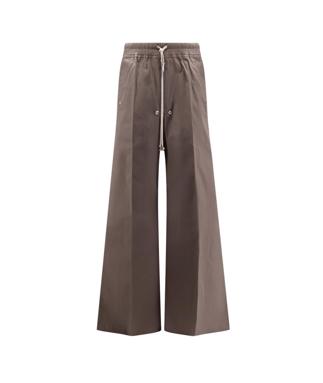 RICK OWENS Бежевые хлопковые повседневные брюки, фото 1