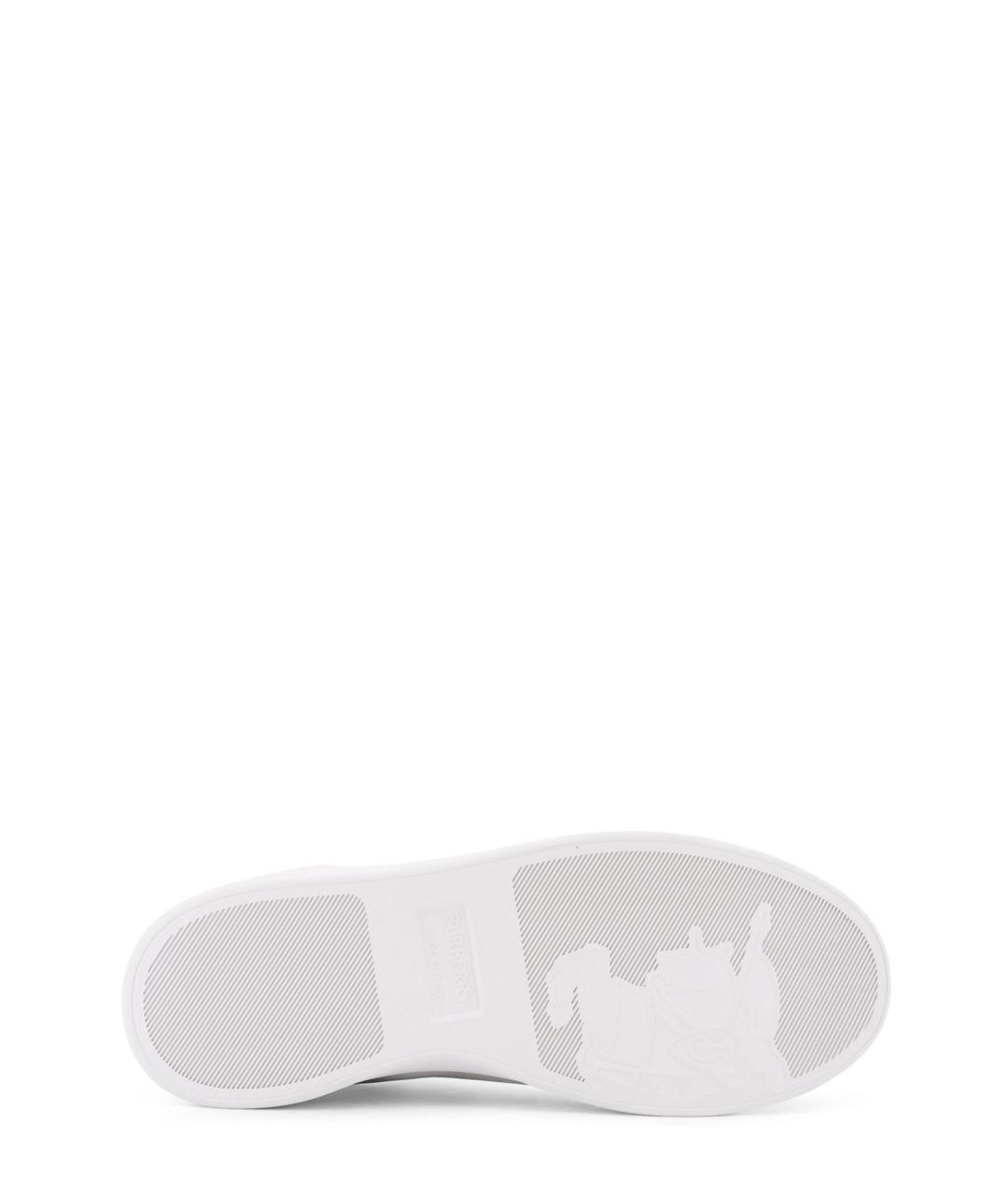 BURBERRY Белые низкие кроссовки / кеды, фото 4