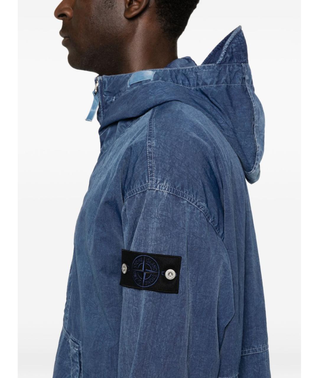 STONE ISLAND Синяя куртка, фото 4