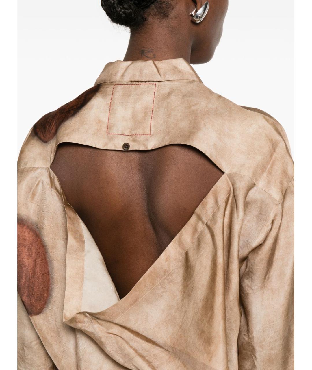 UMA WANG Коричневая рубашка, фото 4