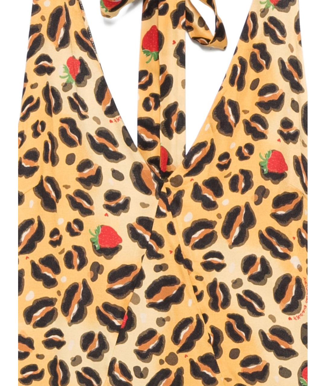 ALESSANDRO ENRIQUEZ Бежевое повседневное платье, фото 3