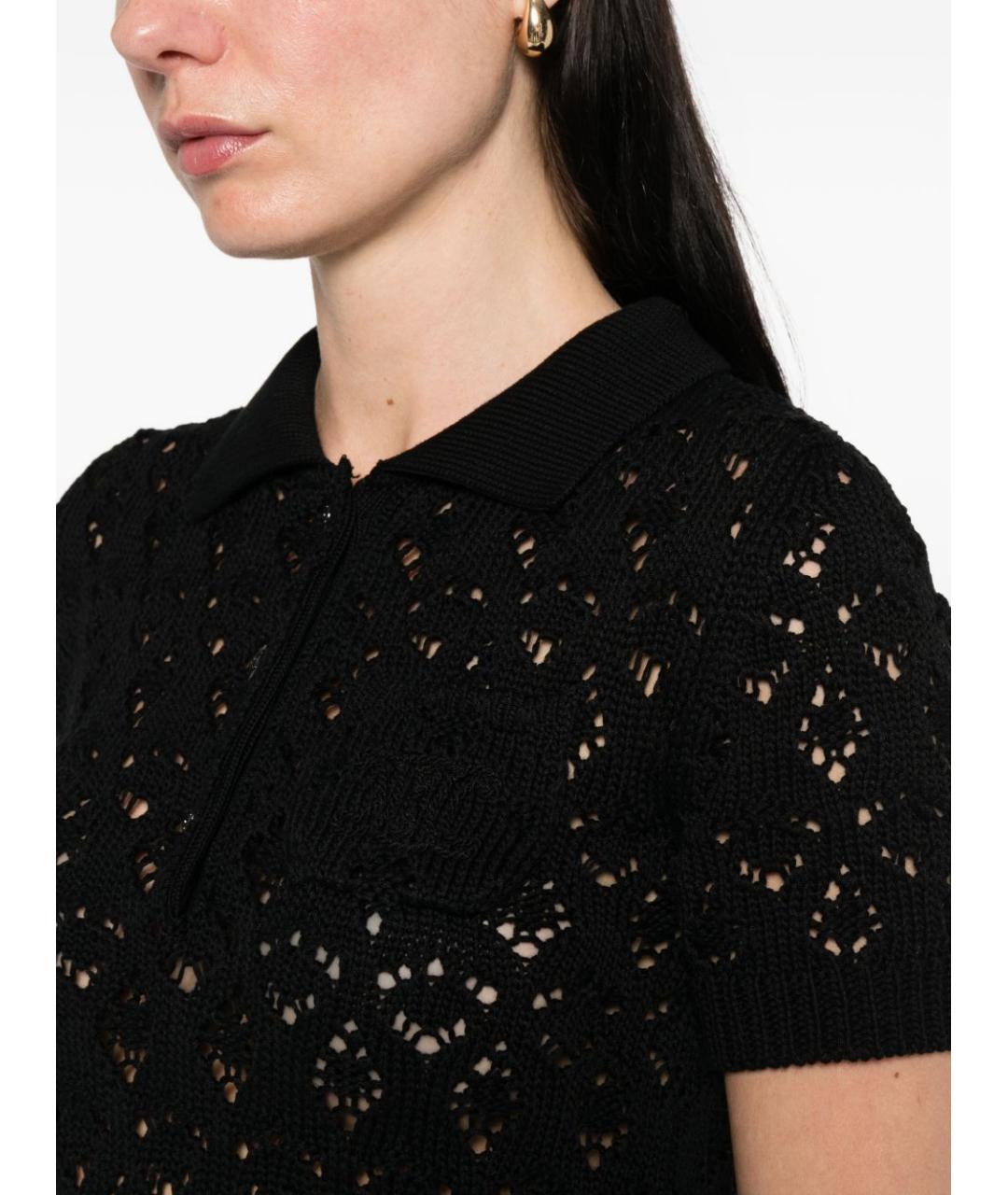 CELINE Черное хлопковое повседневное платье, фото 4