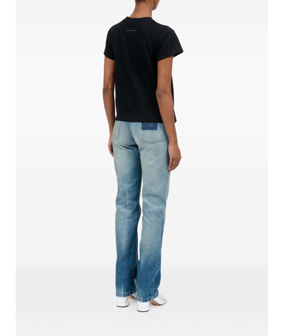 MM6 MAISON MARGIELA Черная хлопковая футболка, фото 6