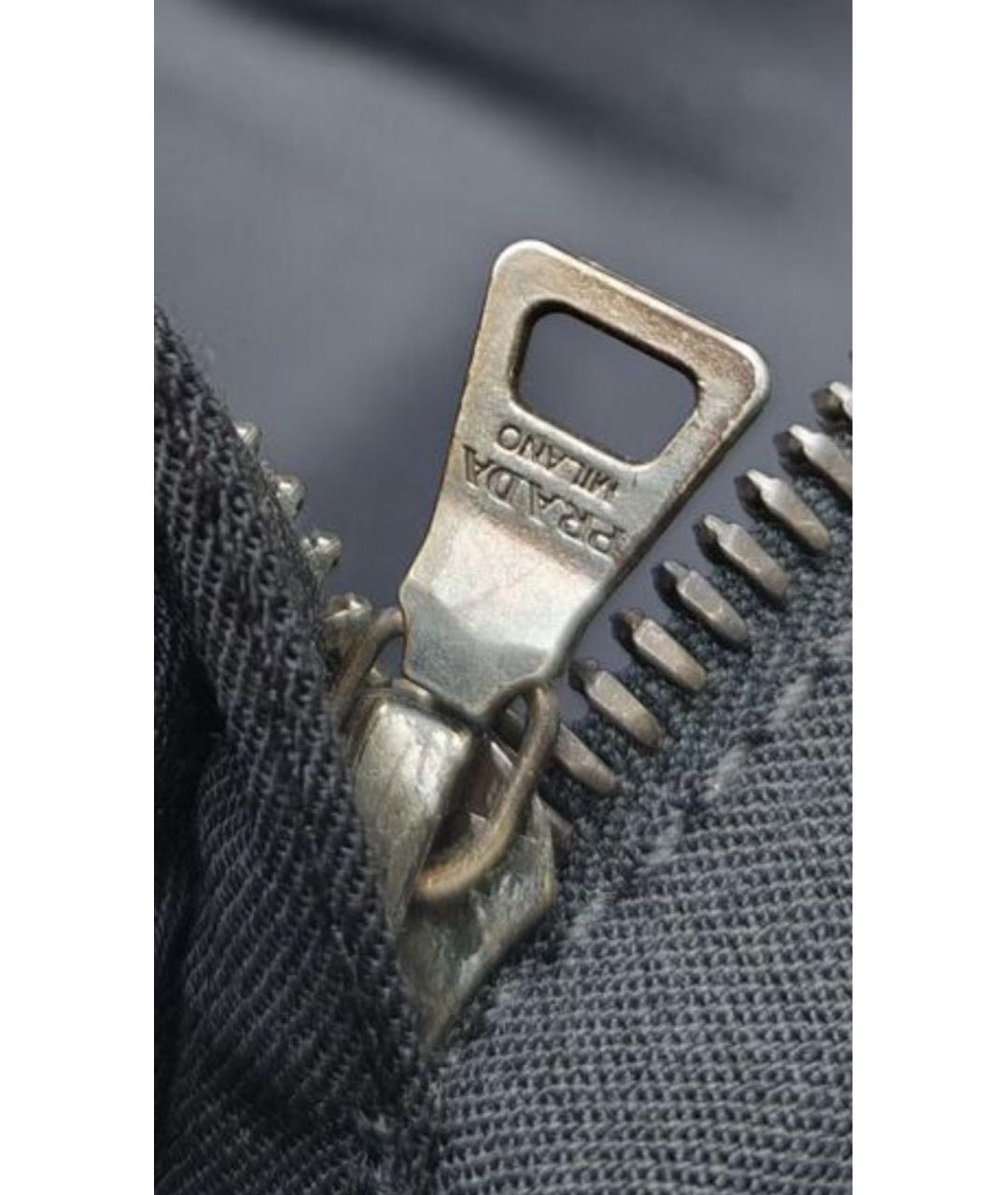 PRADA Черная полиэстеровая юбка миди, фото 5