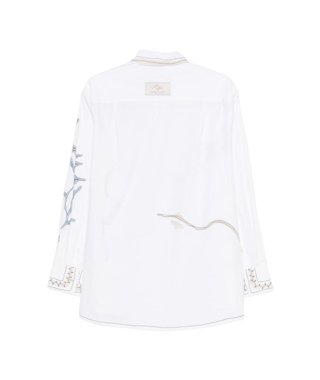 ALYSI Белая хлопковая рубашка, фото 3