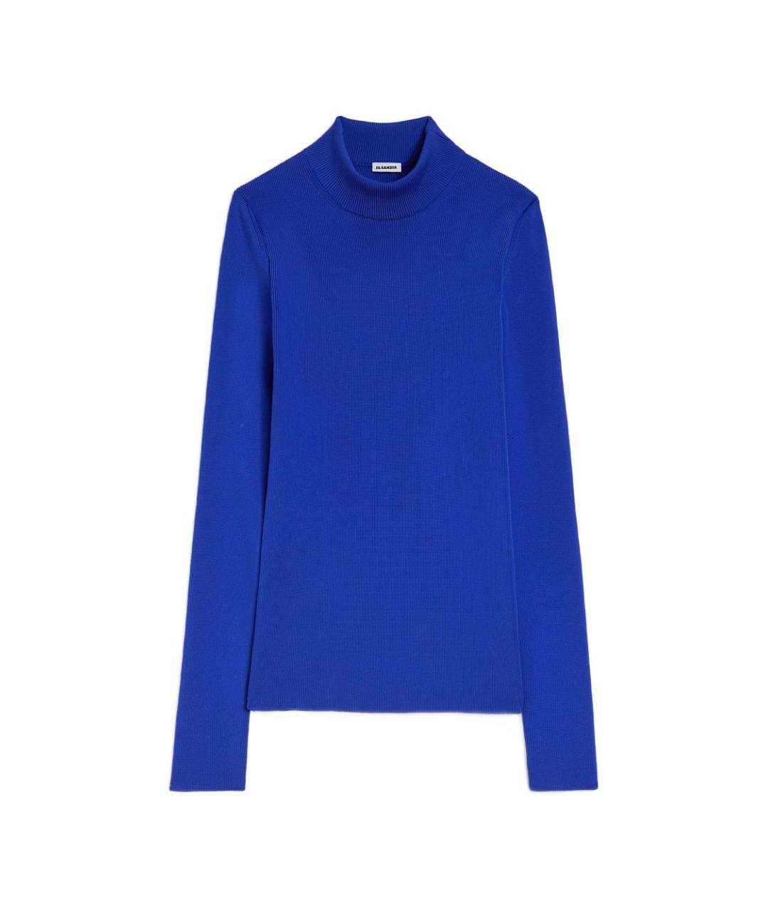 JIL SANDER Синий полиэстеровый джемпер / свитер, фото 1