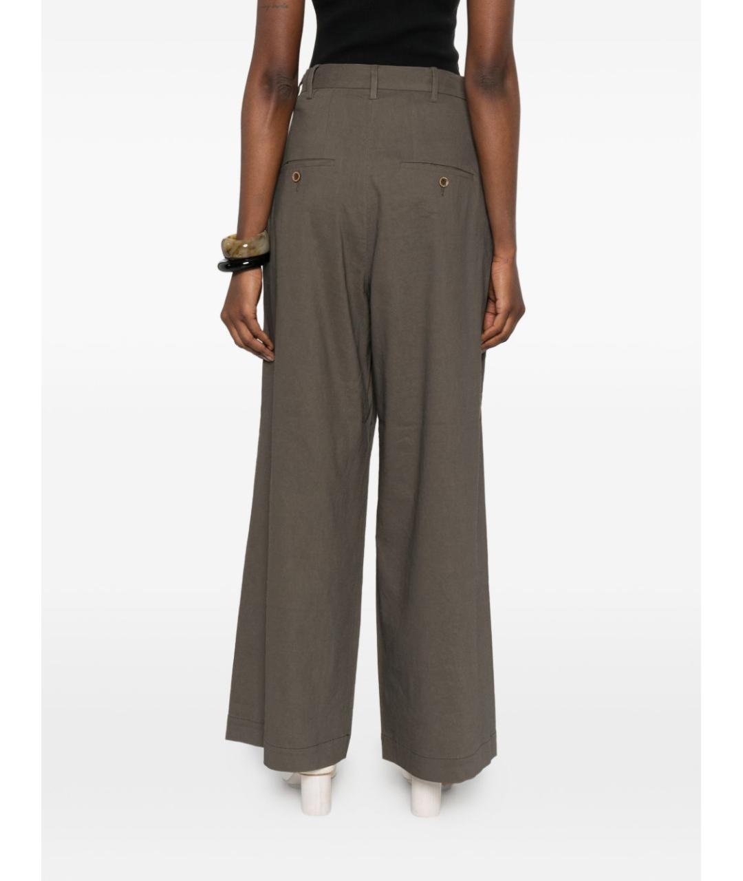 UMA WANG Серые прямые брюки, фото 2