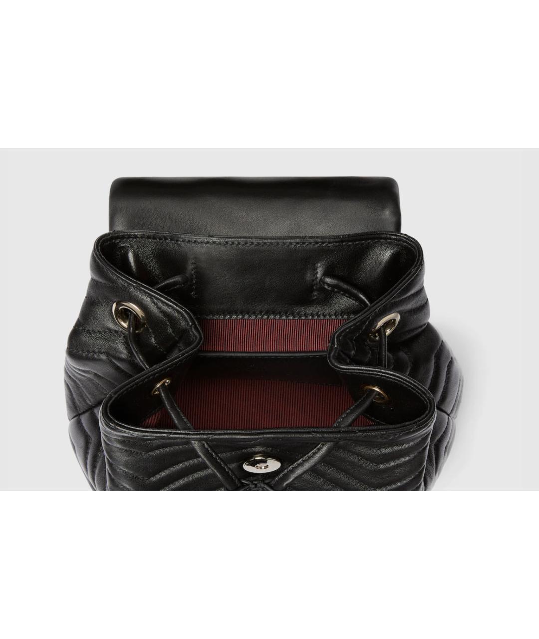GUCCI Черный кожаный рюкзак, фото 5