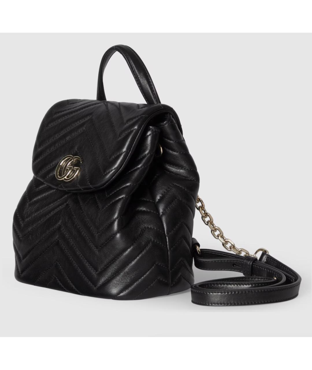 GUCCI Черный кожаный рюкзак, фото 2