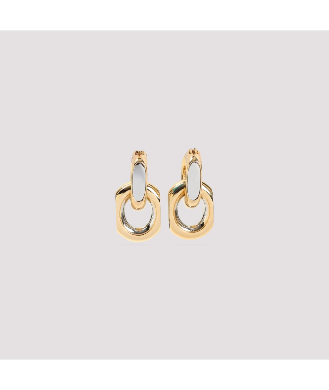 SAINT LAURENT Золотые латунные серьги, фото 3