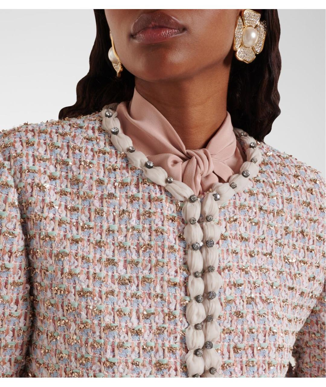 VALENTINO Розовый полиамидовый жакет/пиджак, фото 4