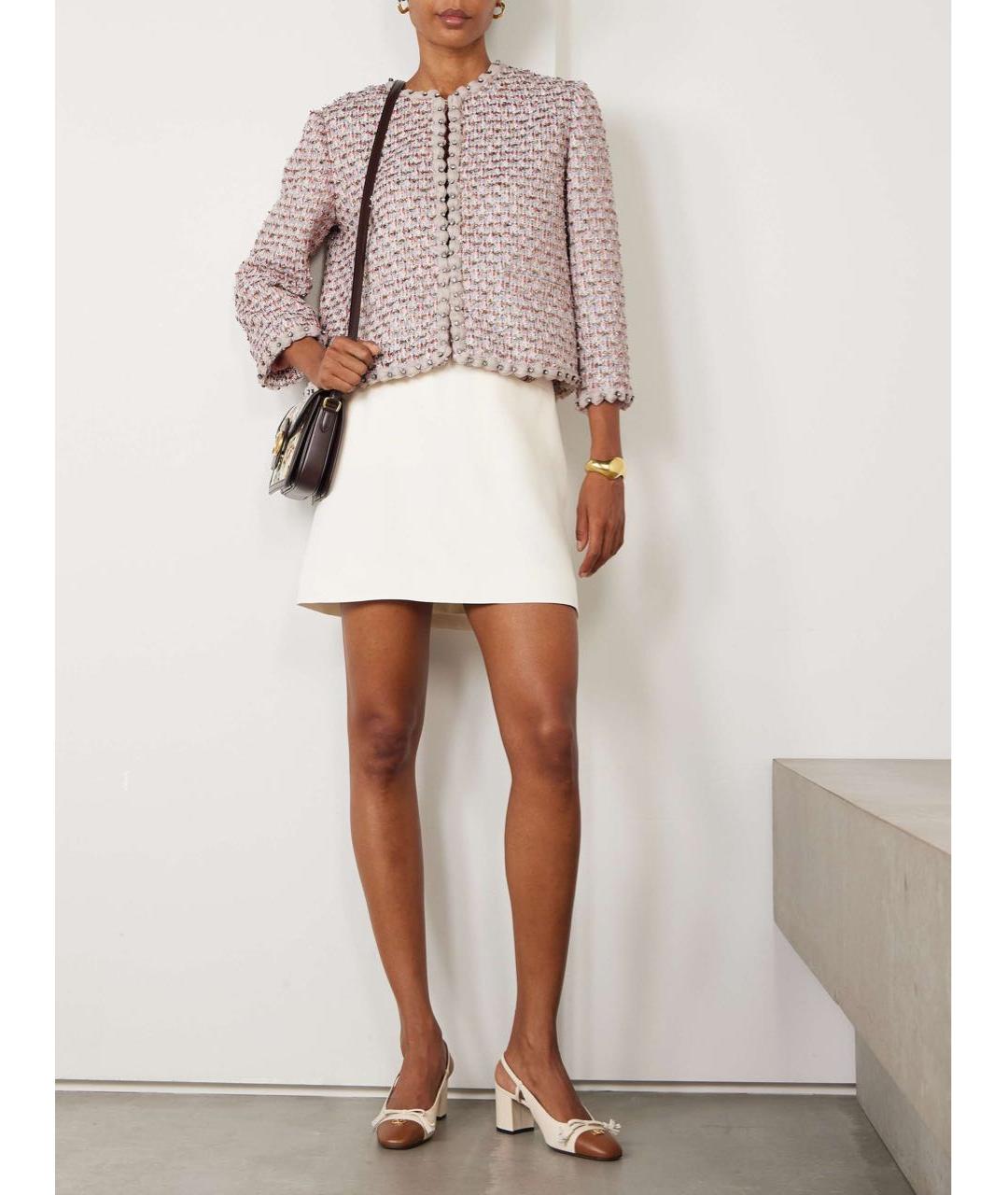 VALENTINO Розовый полиамидовый жакет/пиджак, фото 6