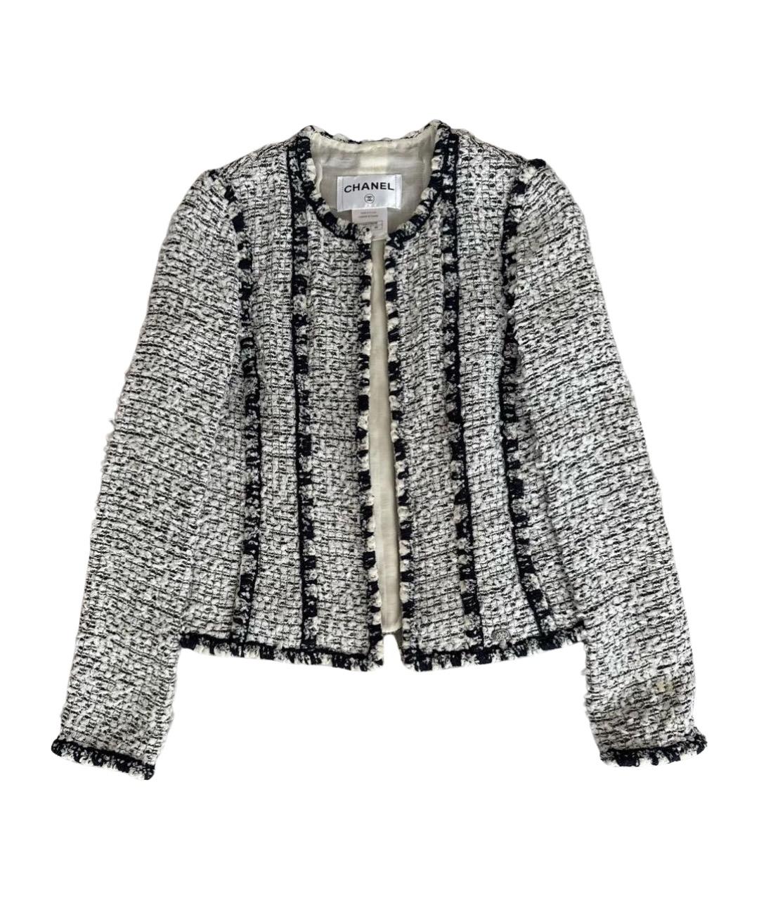 CHANEL Мульти твидовый жакет/пиджак, фото 1