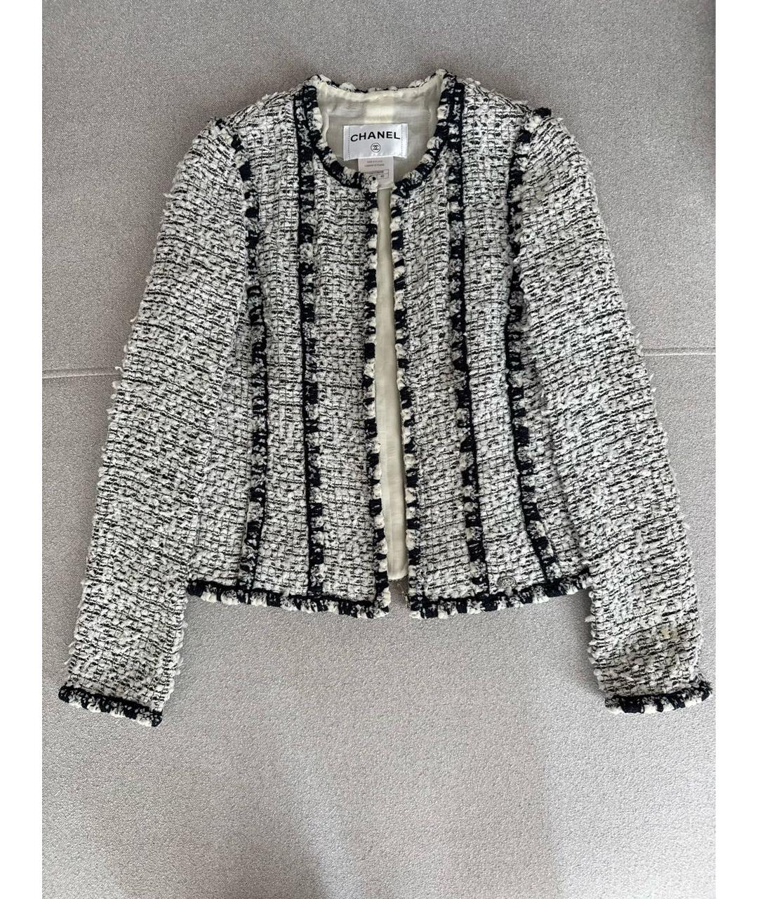 CHANEL Мульти твидовый жакет/пиджак, фото 6