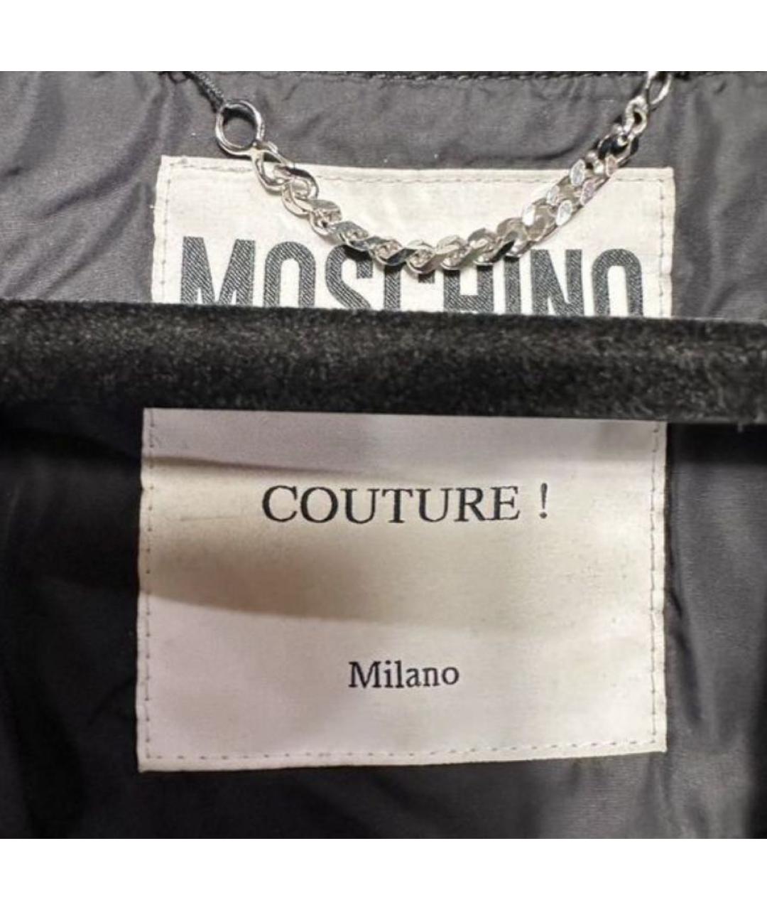 MOSCHINO Черная вискозная куртка, фото 4