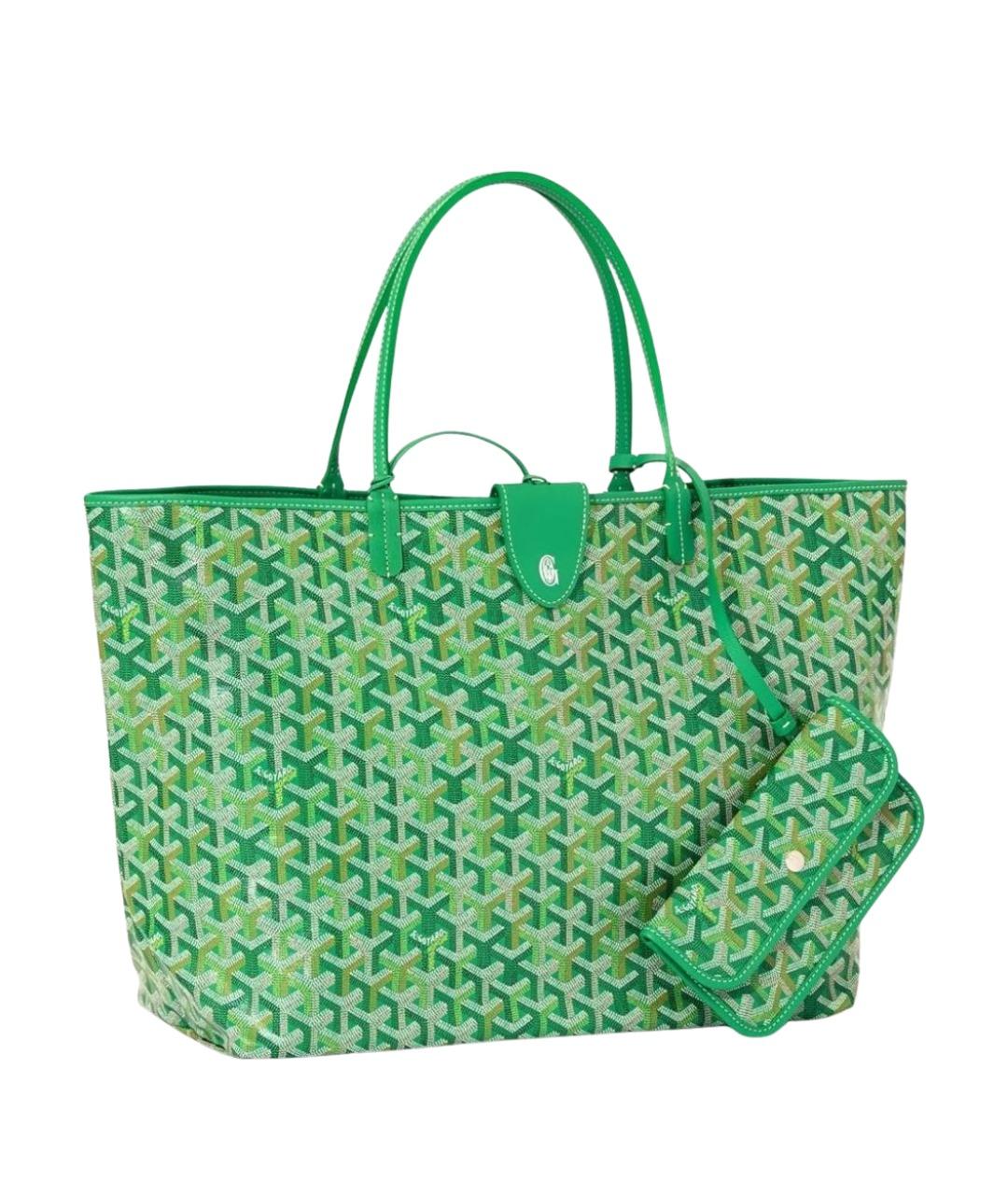GOYARD Зеленая сумка тоут, фото 1