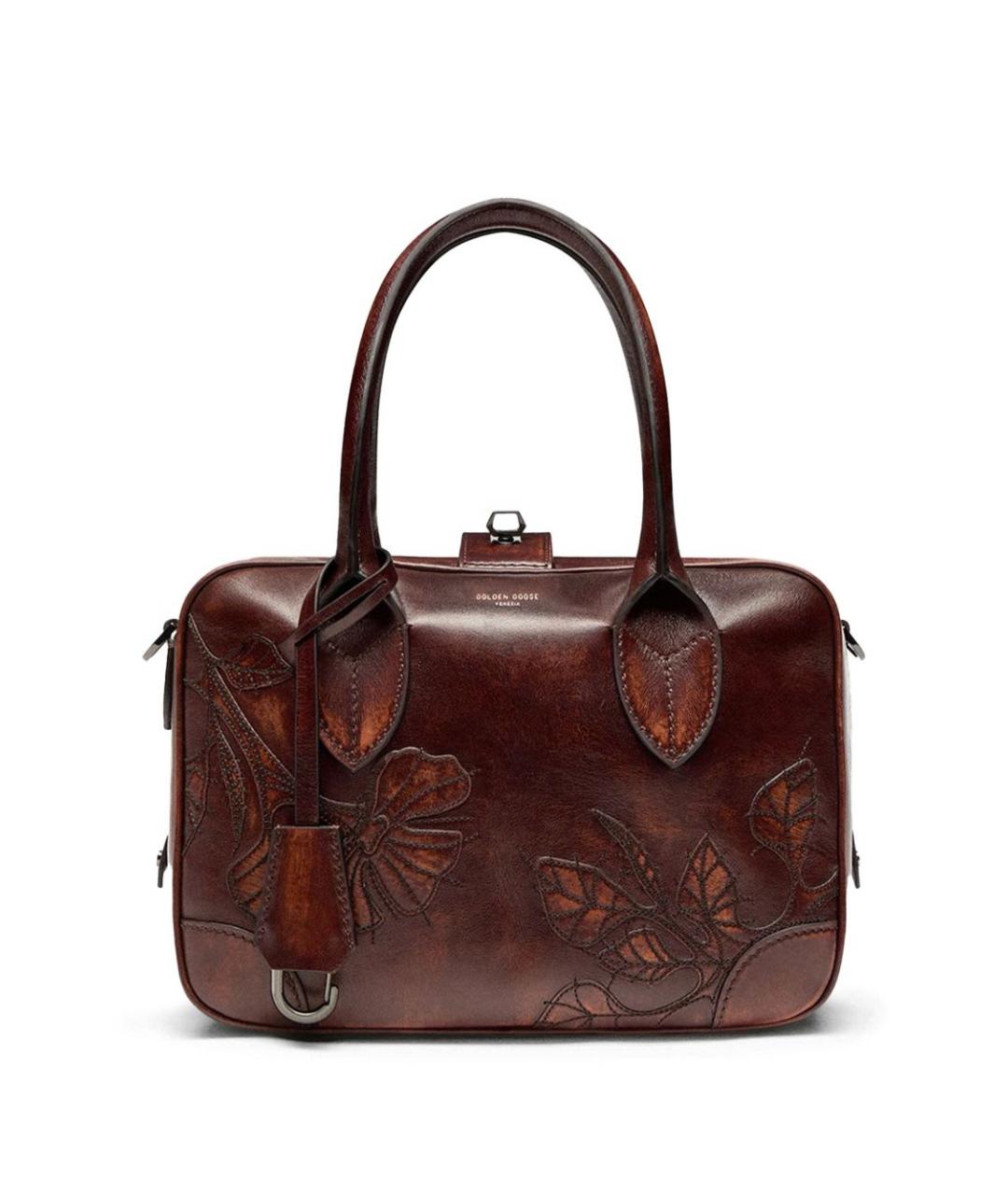 GOLDEN GOOSE DELUXE BRAND Коричневая кожаная сумка тоут, фото 1