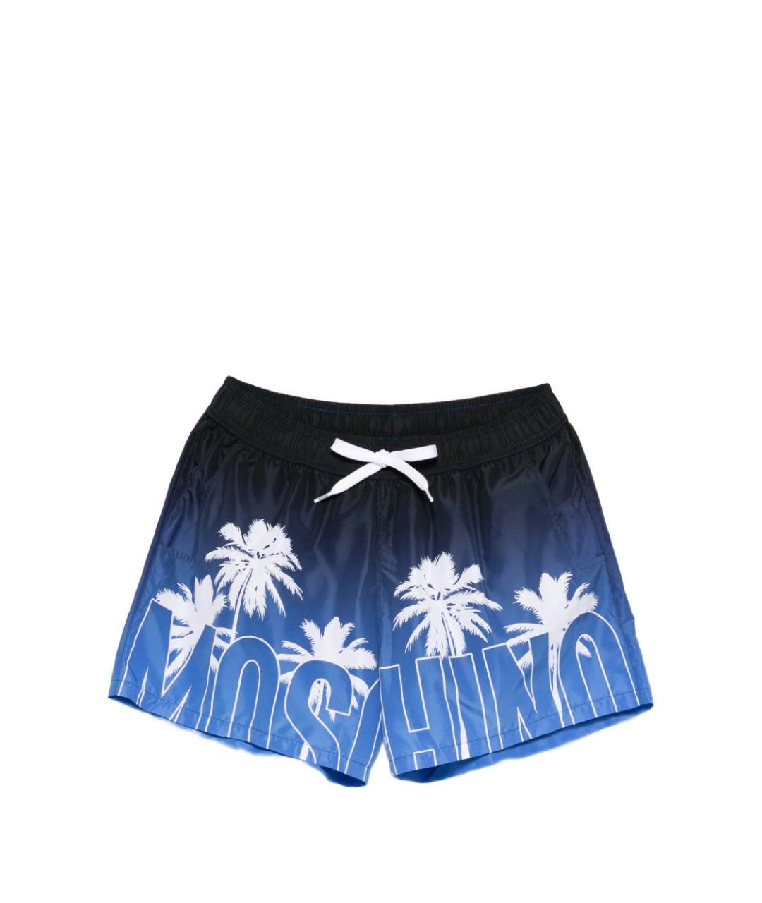 MOSCHINO Синие полиэстеровые плавки, фото 4