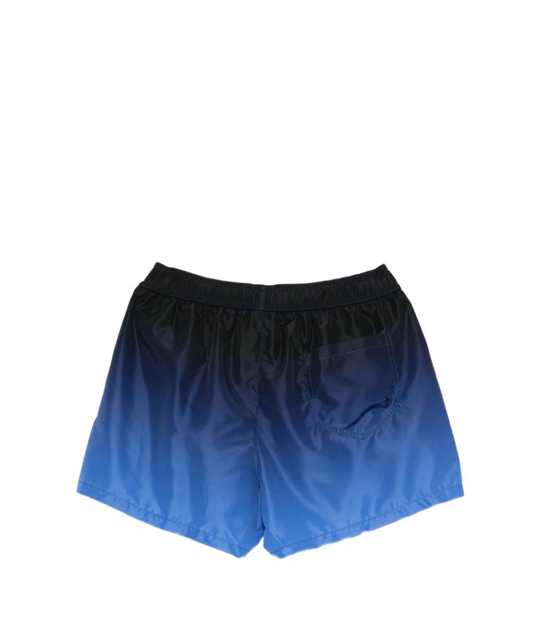 MOSCHINO Синие полиэстеровые плавки, фото 3