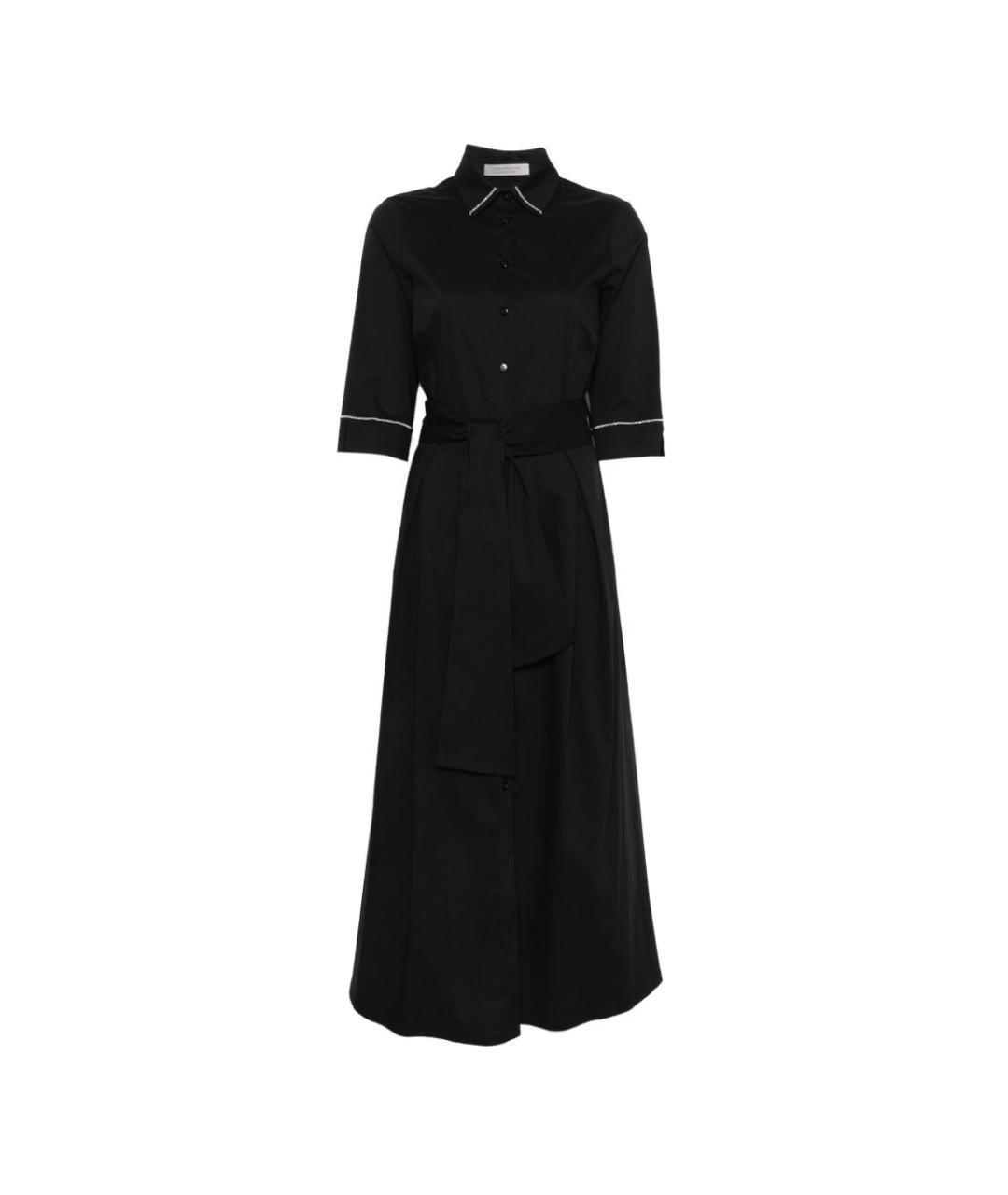 D.EXTERIOR Черное хлопковое повседневное платье, фото 1