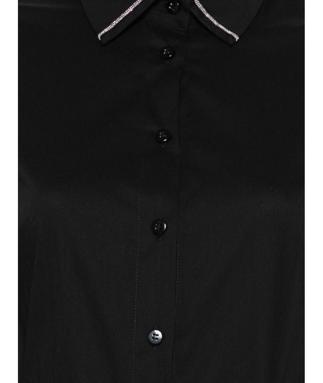 D.EXTERIOR Черное хлопковое повседневное платье, фото 2